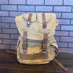 COPY - Large canvas camera backpack
